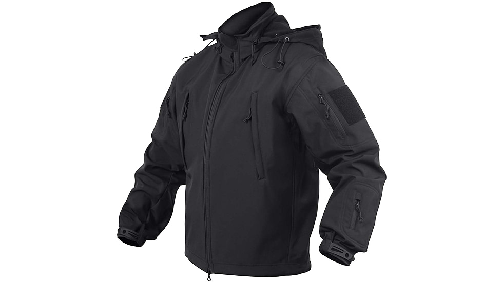 Rothco Concealed Carry Soft Shell Jacket, Black, 5XL, 55389-Black-5XL