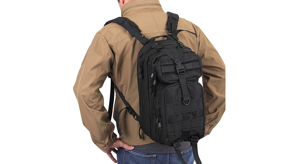 Rothco Convertible Medium Transport Pack, Black, 22987-Black