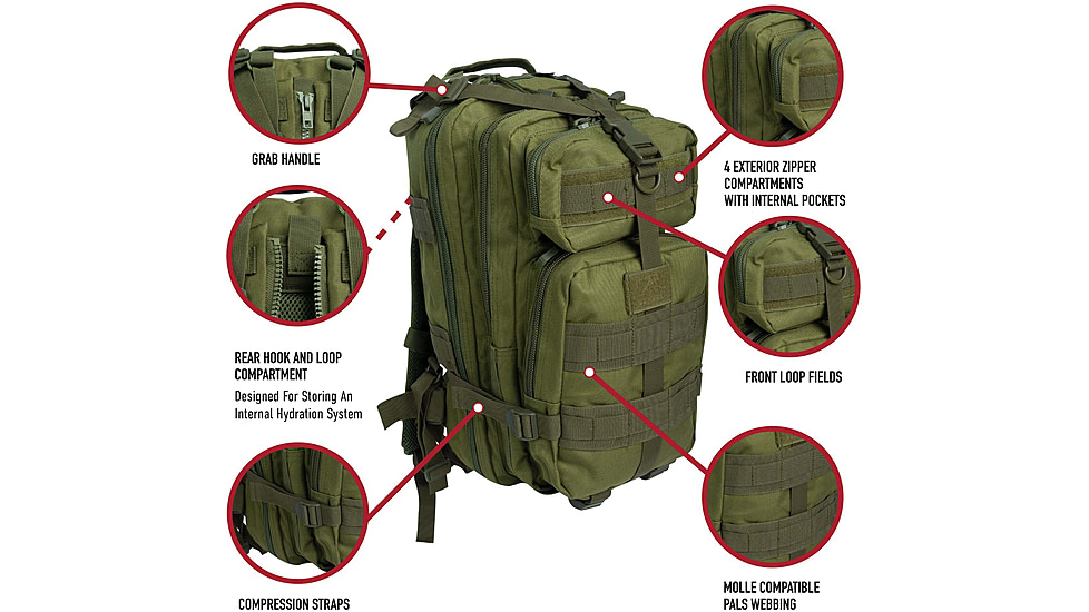 Rothco Convertible Medium Transport Pack, Olive Drab, 29530-OliveDrab