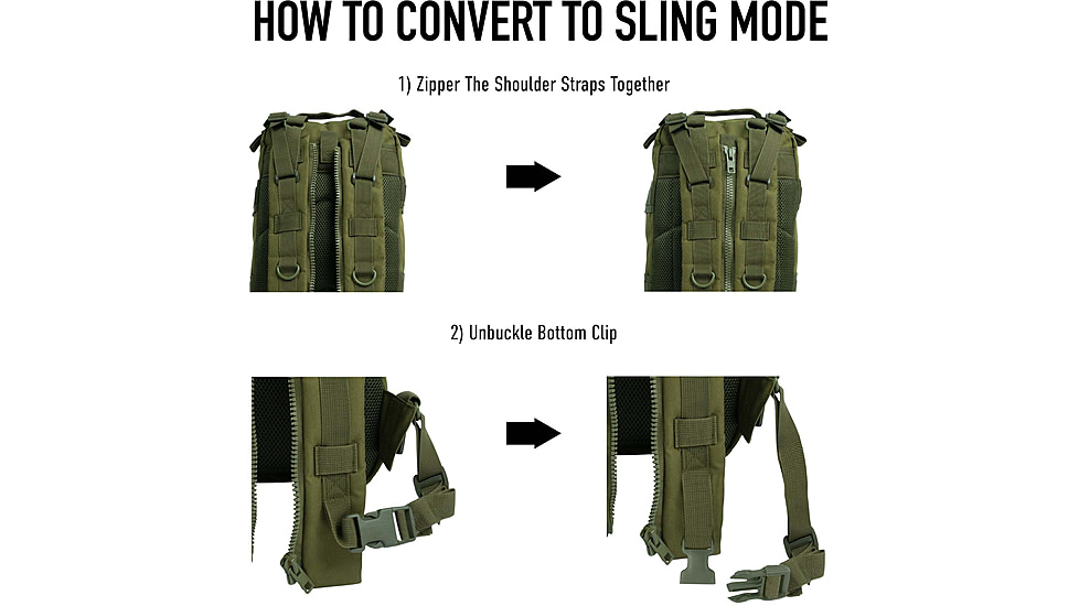 Rothco Convertible Medium Transport Pack, Olive Drab, 29530-OliveDrab