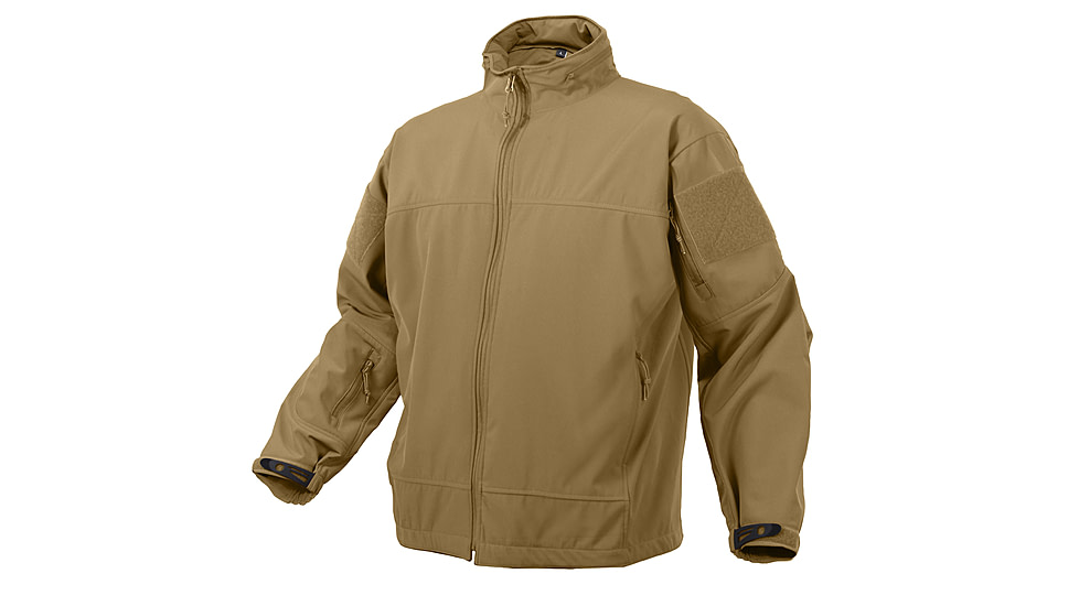 Rothco Covert Ops Light Weight Soft Shell Jacket, Coyote Brown, XL, 5862-CoyoteBrown-XL