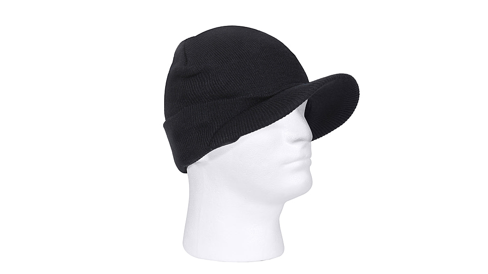 Rothco Deluxe Acrylic Jeep Caps, Black, 5409-Black