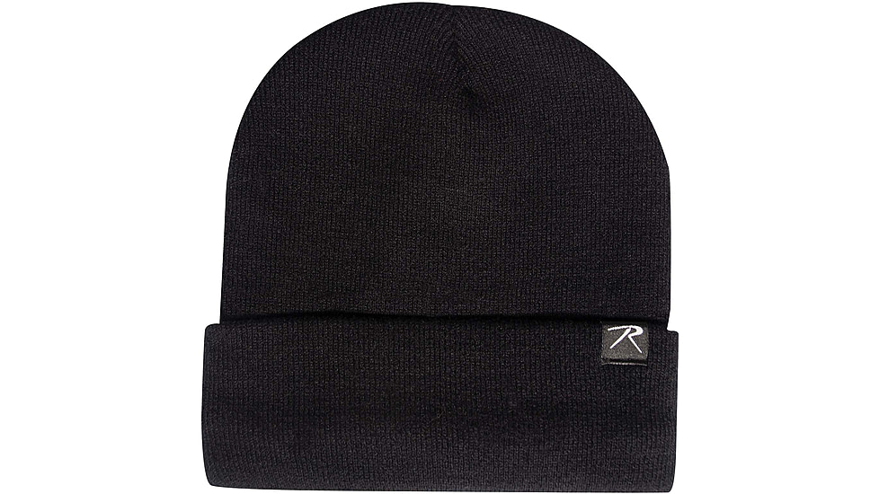 Rothco Deluxe Fine Knit Sherpa-Lined Watch Cap - Mens, Black, 57970-Black