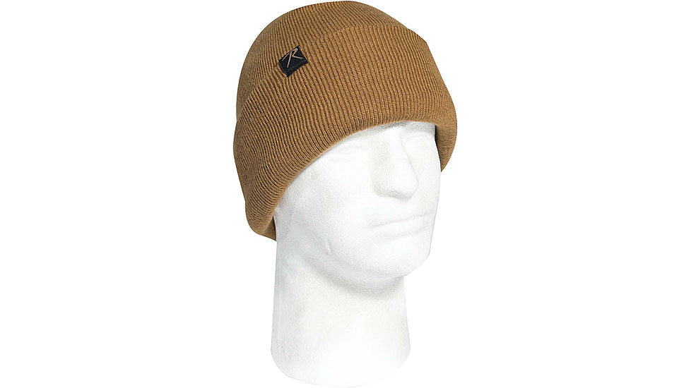 Rothco Deluxe Fine Knit Sherpa-Lined Watch Cap - Mens, Coyote Brown, 57971-CoyoteBrown