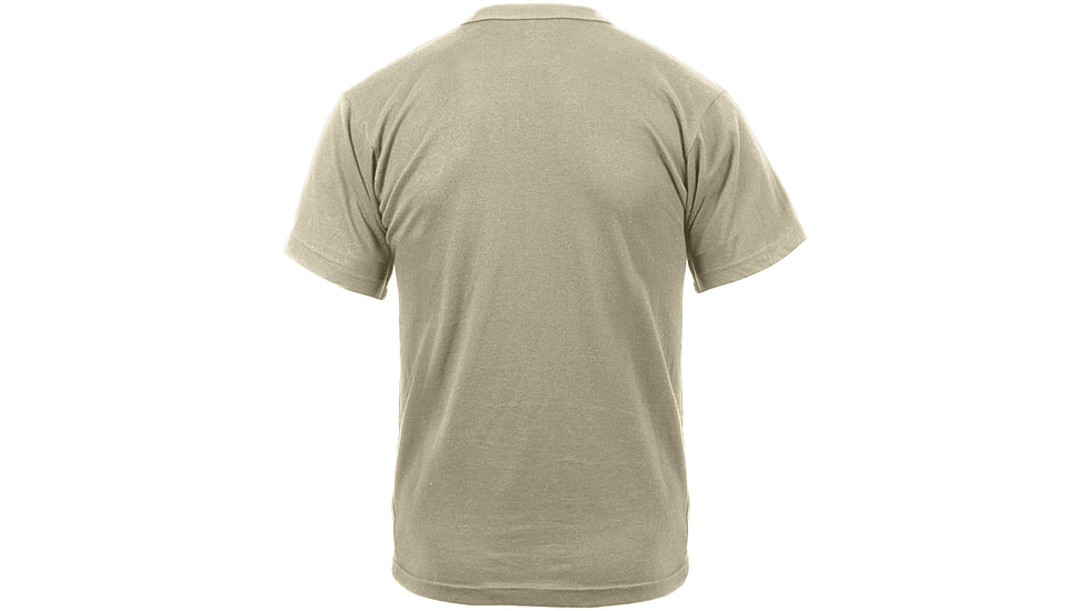 Rothco Distressed US Flag Athletic Fit T-Shirt, Desert Sand, Small, 10870-DesertSand-S