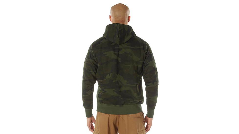 Rothco Every Day Pullover Hooded Sweatshirt 4961, L, Camo, 42095-MidnightWoodlandCamo-L