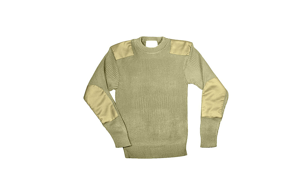 Rothco G.I. Style Acrylic Commando Sweater, Khaki, Small, 8346-Khaki-S