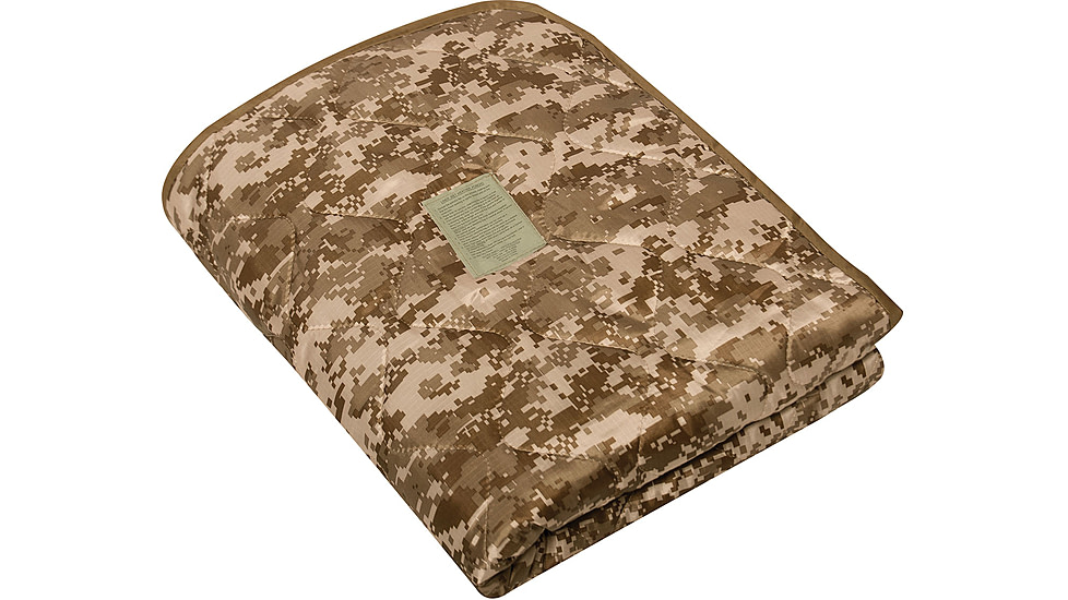 Rothco G.I. Type Camo Poncho Liner, Desert Camo, 62 x 82in, 18475-DesertDigitalCamo