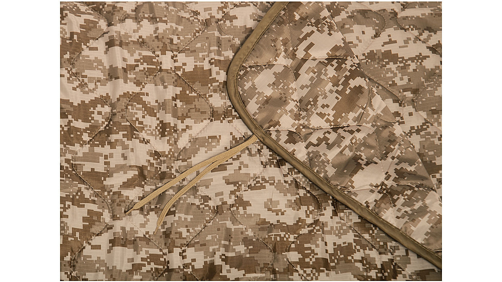 Rothco G.I. Type Camo Poncho Liner, Desert Camo, 62 x 82in, 18475-DesertDigitalCamo