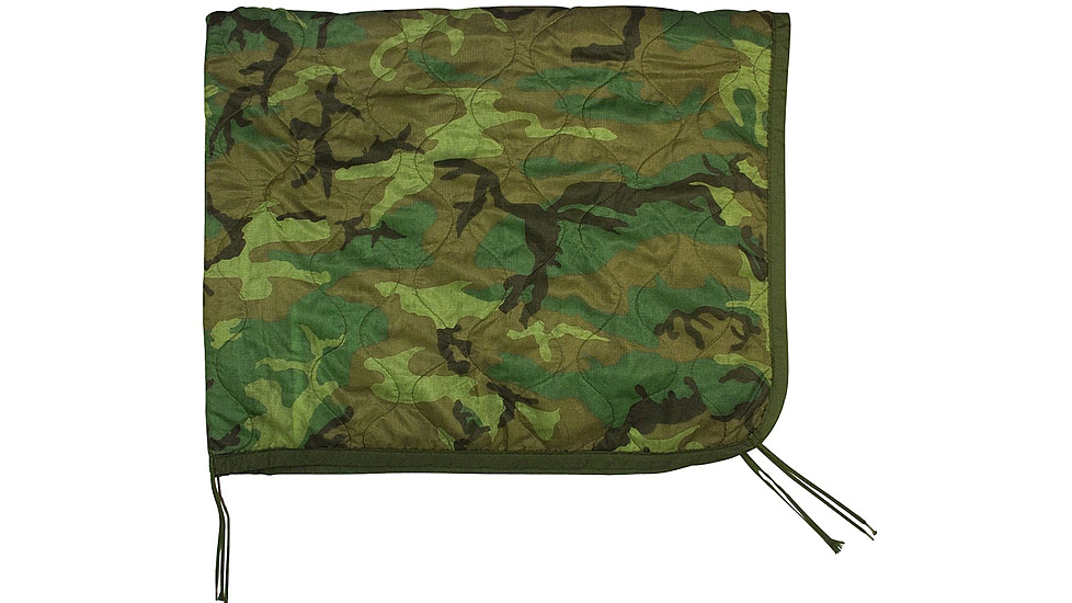 Rothco G.I. Type Camo Poncho Liner, Woodland Camo, 8376-WoodlandCamo