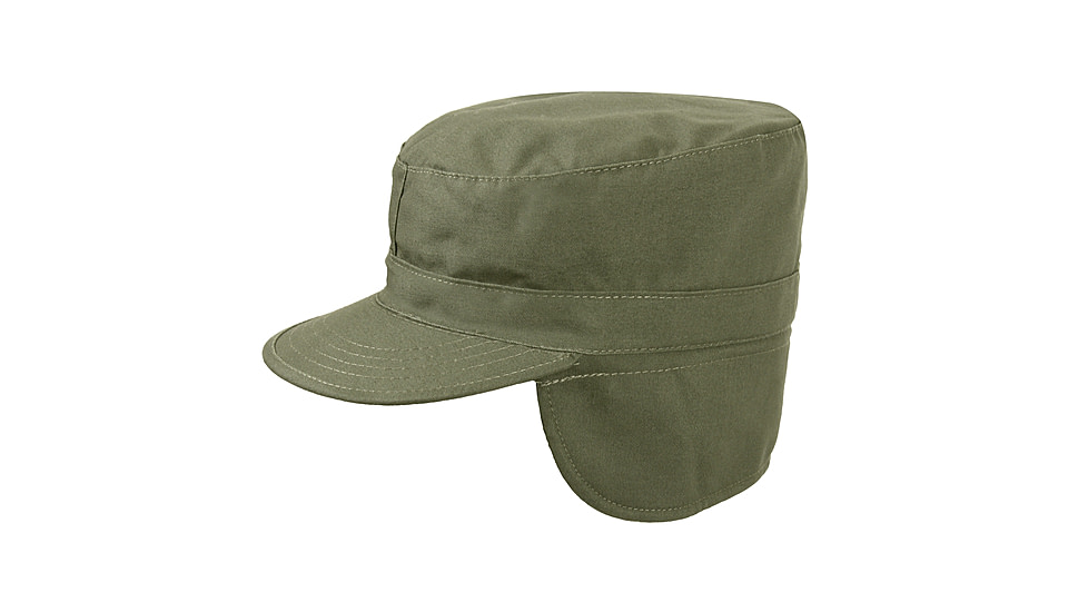 Rothco G.I. Type Combat Caps w/ Flaps, Olive Drab, 7, 5712-OliveDrab-7