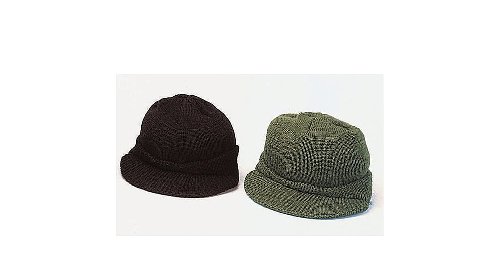 Rothco Genuine G.I. Jeep Cap, Black, 7708-Black