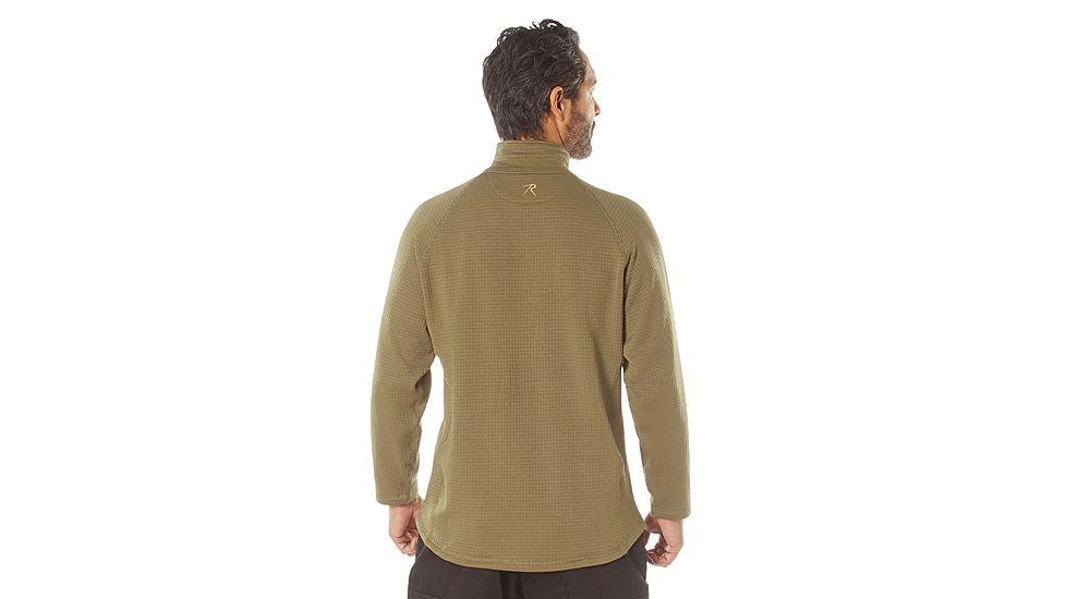 Rothco Grid Fleece Pullover, Coyote Brown, Extra Large, 613902039667