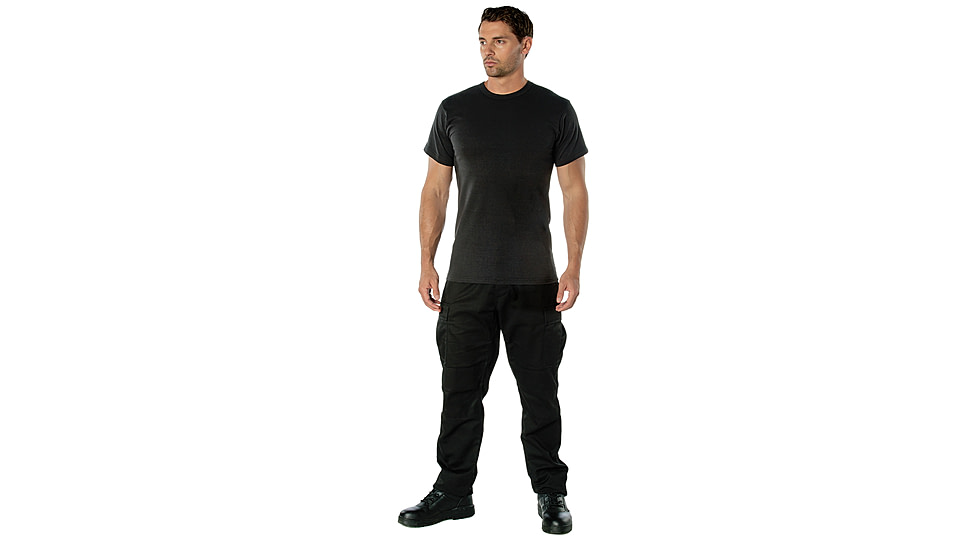 Rothco Heavyweight T-Shirt 5014, Black, L, 50175-Black-L