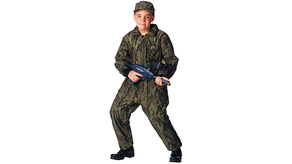Rothco Insulated Coverall - Kids, Extra Large, Smokey Branch Camo, 7031-SmokeyBranchCamo-XL