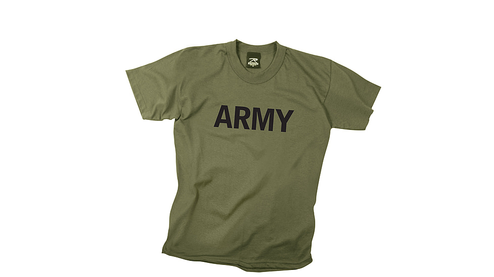 Rothco Kids Army Physical Training T-Shirt, Olive Drab, Extra Small, 66136-OliveDrab-XS