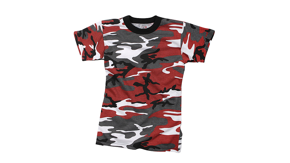 Rothco Kids Camo T-Shirts, Red Camo, Small, 66700-RedCamo-S
