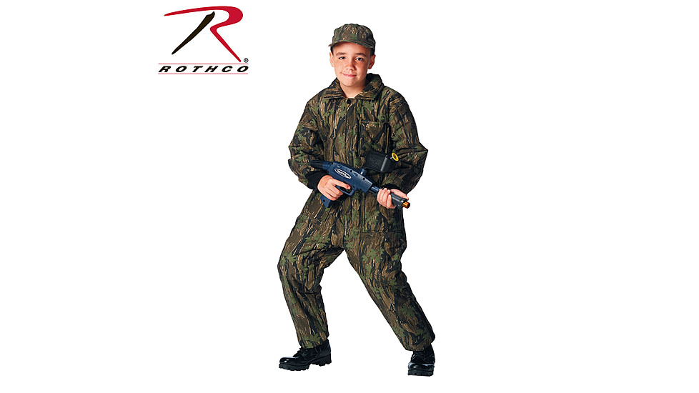 Rothco Insulated Coverall - Kid's, Extra Small, Smokey Branch Camo, 7031-SmokeyBranchCamo-XS