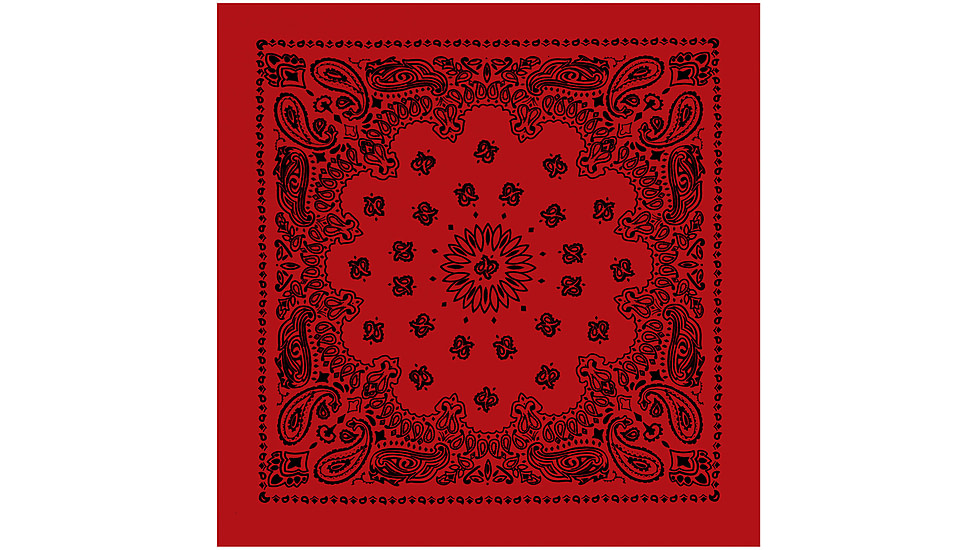 Rothco Large Trainmen Bandanas 27 Inch, Red/Black, 4349-RedBlack