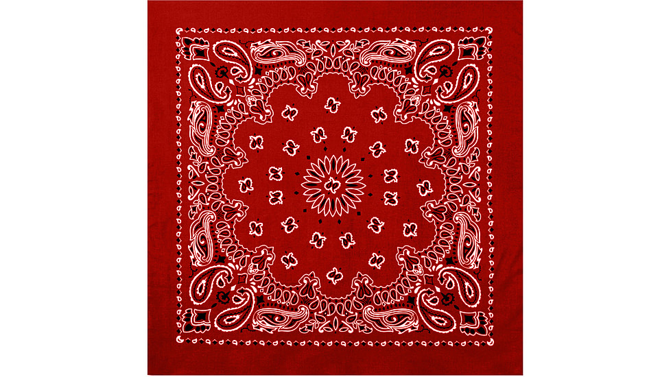 Rothco Large Trainmen Bandanas 27 Inch, Red/White, 4349-RedWhite