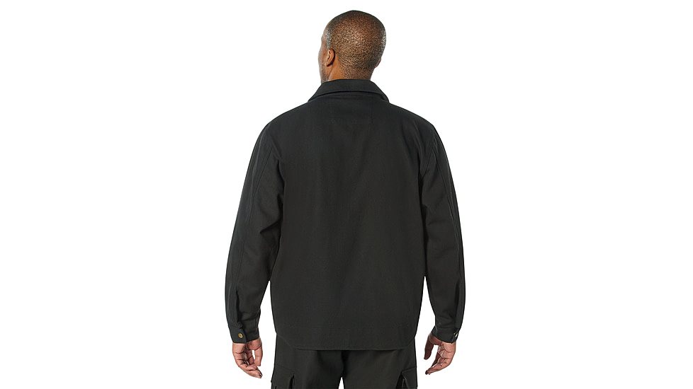 Rothco Lightweight Canvas Work Jacket - Mens, Black, Small, 92530-Black-S