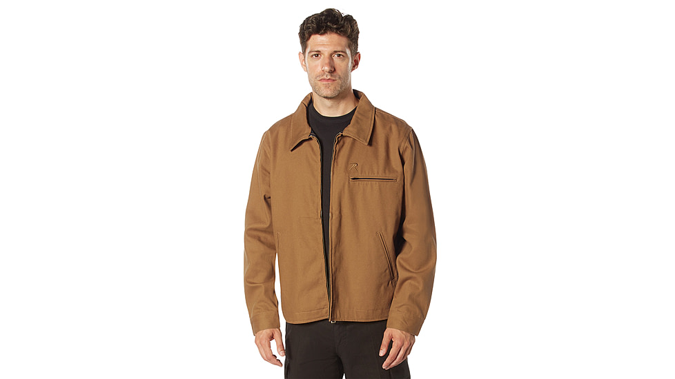 Rothco Lightweight Canvas Work Jacket - Mens, Work Brown, Small, 92535-WorkBrown-S