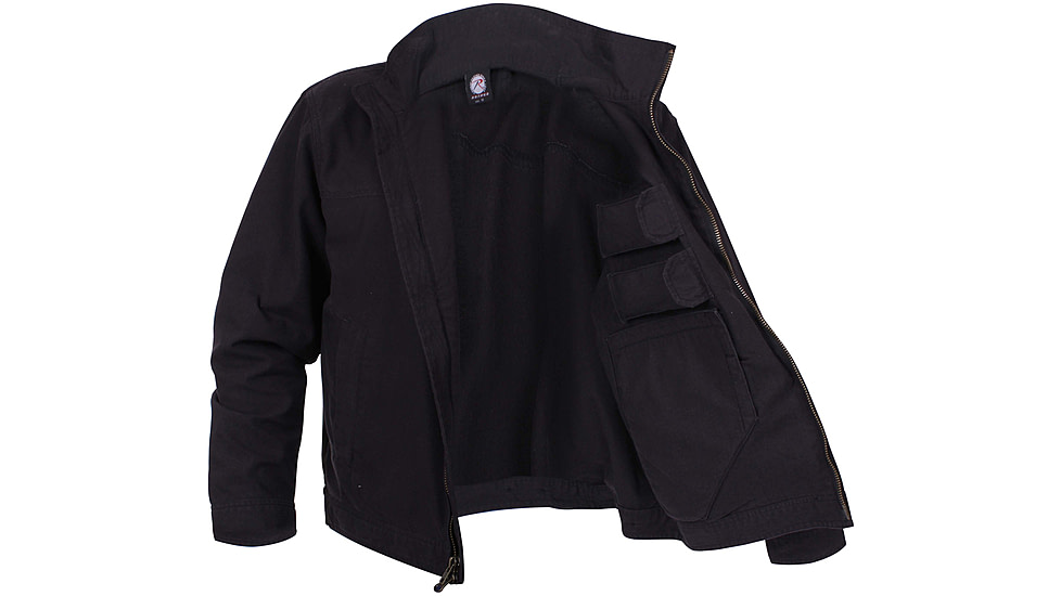 Rothco Lightweight Concealed Carry Jacket - Mens, Black, Large, 59585-Black-L