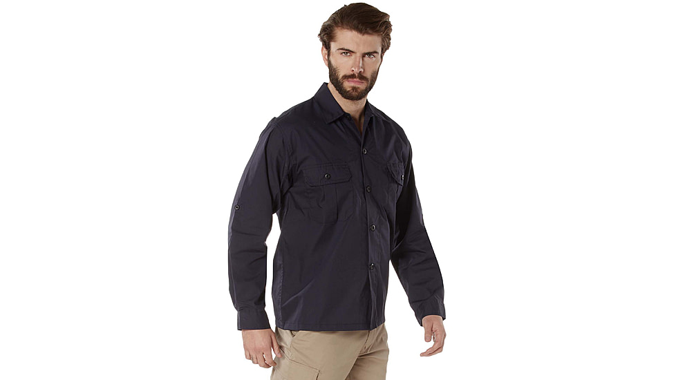 Rothco Lightweight Tactical Shirt - Mens, Midnight Navy Blue, Small, 10735-MidnightNavyBlue-S