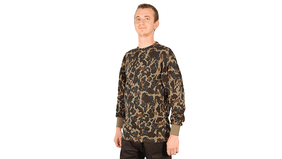 Rothco Long Sleeve Henley T-Shirt - Men's, Fred Bear Camo, Medium, 21050-FredBearCamo-M