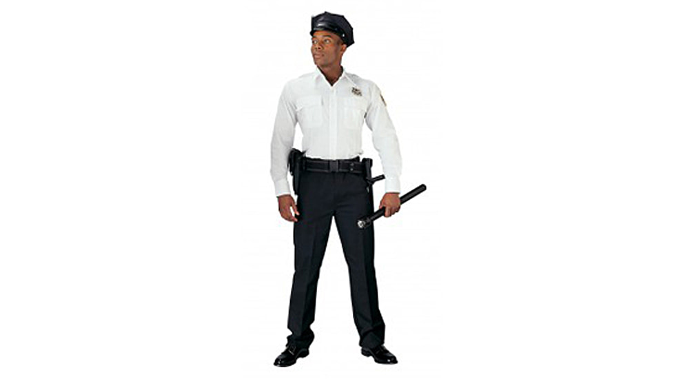 Rothco Long Sleeve Uniform Shirt, White, Small, 30000-White-S