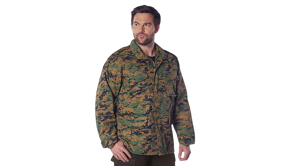 Rothco M-65 Camo Field Jacket, Woodland Digital Camo, Extra Small, 8590-WoodlandDigitalCamo-XS
