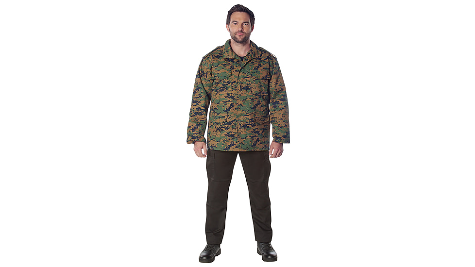 Rothco M-65 Camo Field Jacket, Woodland Digital Camo, Extra Small, 8590-WoodlandDigitalCamo-XS