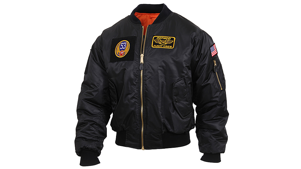 Rothco MA-1 Flight Jacket with Patches, Sage Green, 4XL, 72420-SageGreen-4XL