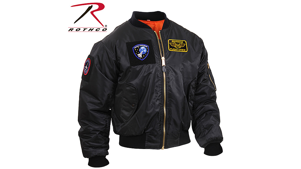Rothco MA-1 Flight Jacket with Patches, Sage Green, 4XL, 72420-SageGreen-4XL