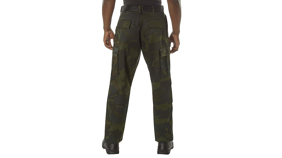 Rothco Midnight Camo Tactical BDU Pants, S 27in-31in Waist, Midnight Black Camo, 12012-MidnightBlackCamo-S27-31Waist