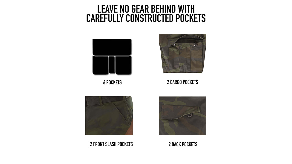 Rothco Midnight Camo Tactical BDU Pants, S 27in-31in Waist, Midnight Black Camo, 12012-MidnightBlackCamo-S27-31Waist