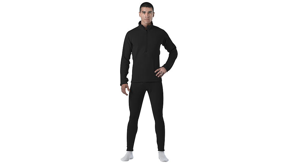 Rothco Military E.C.W.C.S. Generation III Mid-Weight Bottoms - Men's, Extra Large, Black, 69034-373
