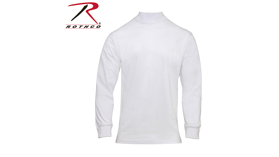 Rothco Mock Turtleneck - Men's, White, Medium, 3501-White-M