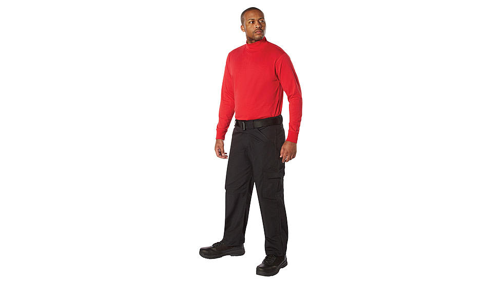 Rothco Mock Turtleneck - Mens, Red, Large, 34060-Red-L
