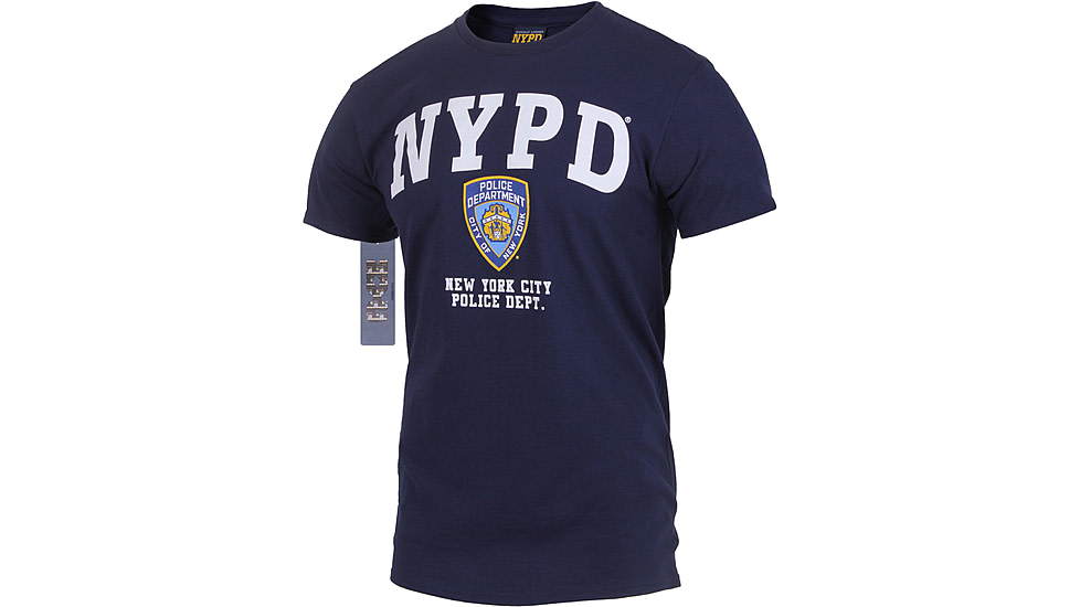 Rothco Officially Licensed NYPD T-shirt, Mens, Navy Blue, Extra Large, 6638-388
