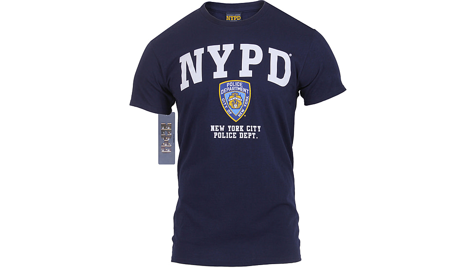 Rothco Officially Licensed NYPD T-shirt, Mens, Navy Blue, Extra Large, 6638-388