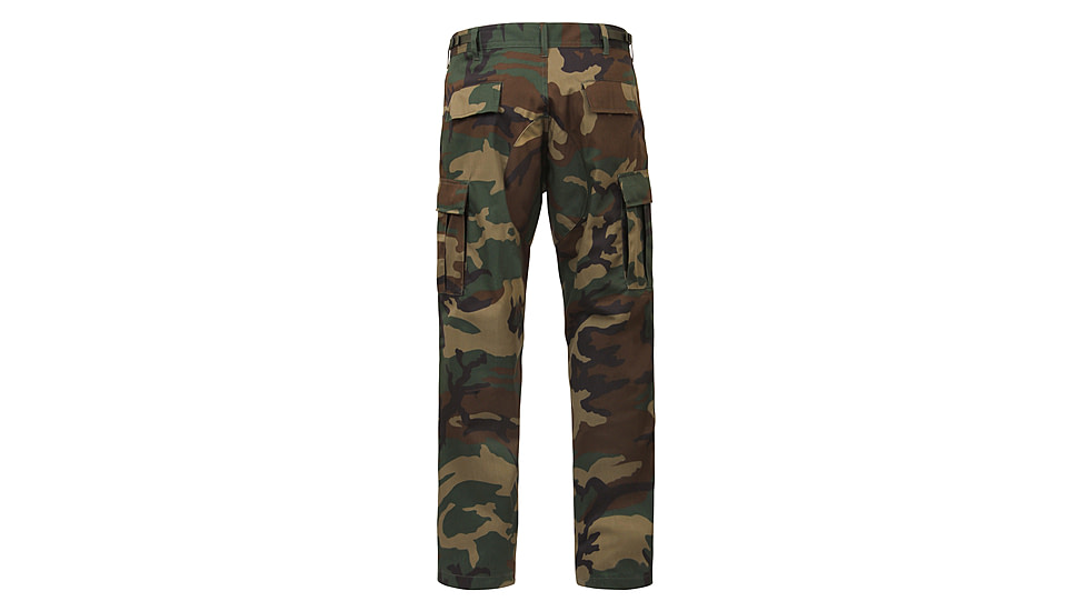 Rothco Relaxed Fit Zipper Fly BDU Pants, Woodland Camo, Extra Large, 2941-WoodlandCamo-XL