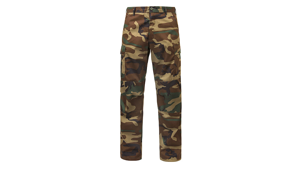 Rothco Relaxed Fit Zipper Fly BDU Pants, Woodland Camo, Extra Large, 2941-WoodlandCamo-XL