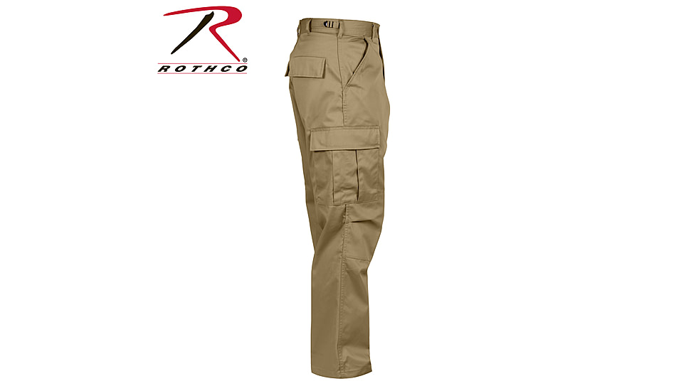 Rothco Relaxed Fit Zipper Fly BDU Pants, Woodland Camo, Extra Large, 2941-WoodlandCamo-XL