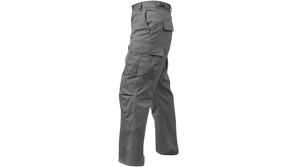 Rothco Relaxed Fit Zipper Fly BDU Pants, Grey, Small, 27-31 Waist, 29400-Grey-S27-31Waist