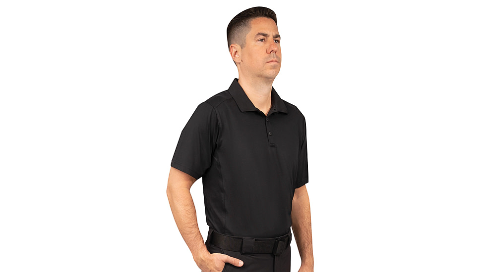 Rothco Short Sleeve Tactical Performance Polo - Men's, Black, Small, 77310-Black-S