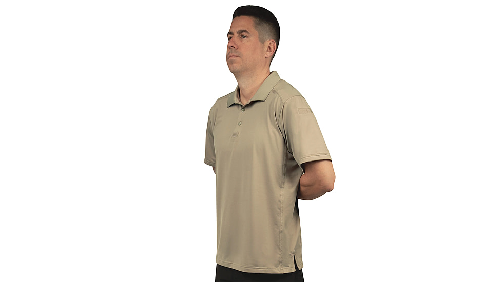 Rothco Short Sleeve Tactical Performance Polo - Men's, Silver Tan, 3XL, 77320-SilverTan-3XL
