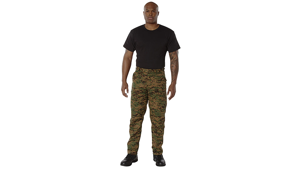 Rothco Digital Camo Tactical BDU Pants - Men's, Woodland Digital Camo, Small, 8675-WoodlandDigitalCamo-S-Short