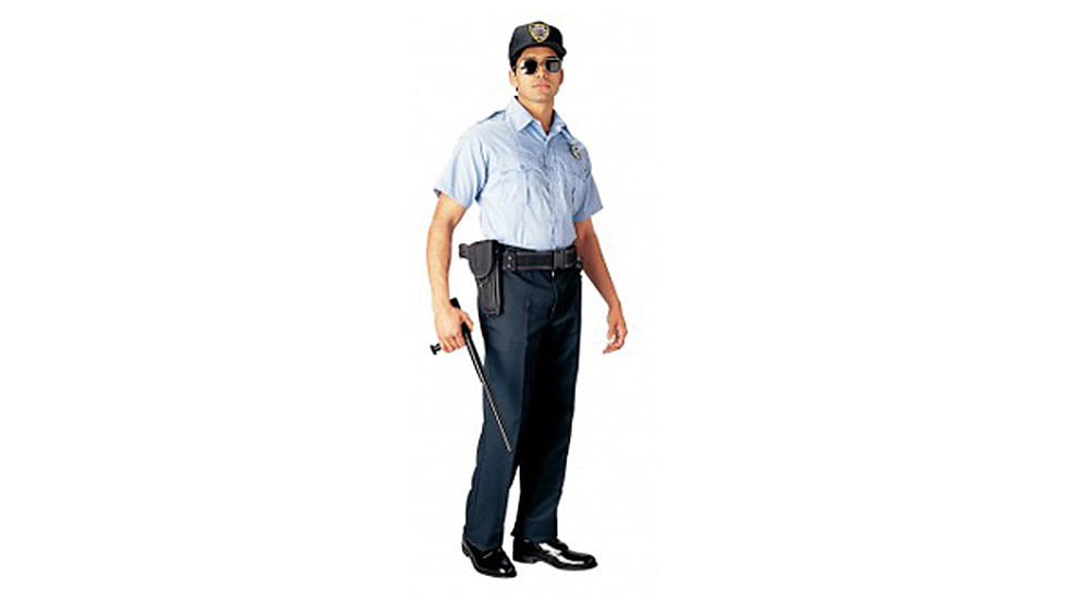 Rothco Short Sleeve Uniform Shirt, Light Blue, XL, 30025-LightBlue-XL