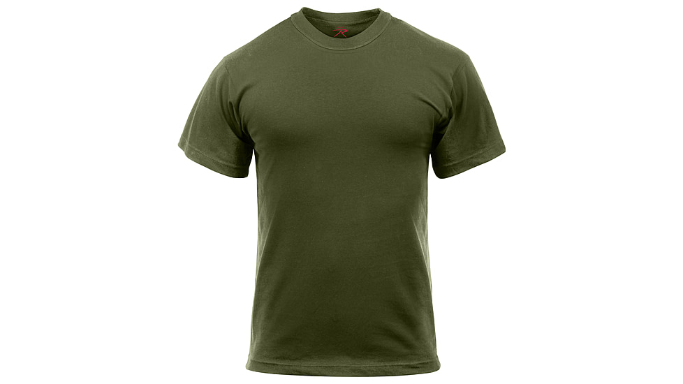 Rothco Solid Color Poly/Cotton Military T-Shirt - Mens, Extra Large, Heather Blue, 66680-HeatherBlue-XL